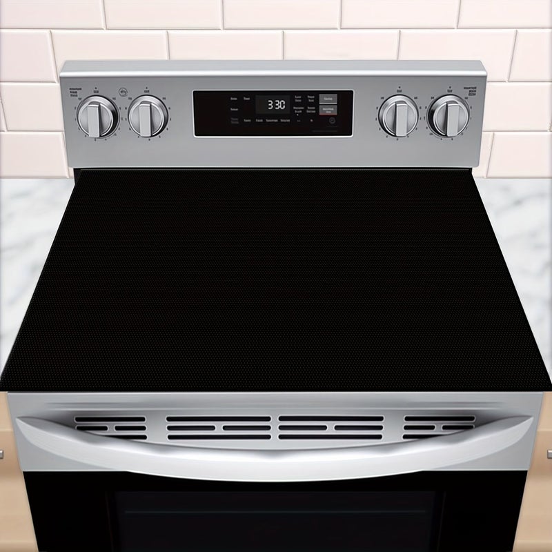 Induction Cooker Protective Mat 24x21 Inch Black Stove Scratch Protector - Image 2