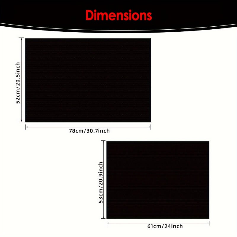 Induction Cooker Protective Mat 24x21 Inch Black Stove Scratch Protector - Image 3