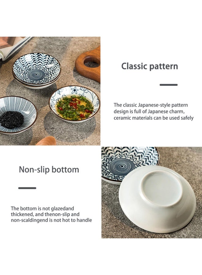 GuRiver Ceramic Sauce Plates, Set of 6 Appetizer Plates, Dipping Bowls for Sushi, Sauces and Snacks, Japanese Small Dressing Sides, Serving Dipping Bowls - Image 5