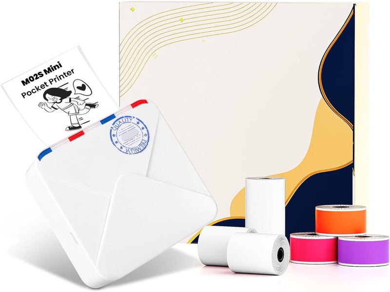 Phomemo M02S Pocket Small Mini Bluetooth Handheld Portable Thermal Label Wrong Problem Printer - Image 1