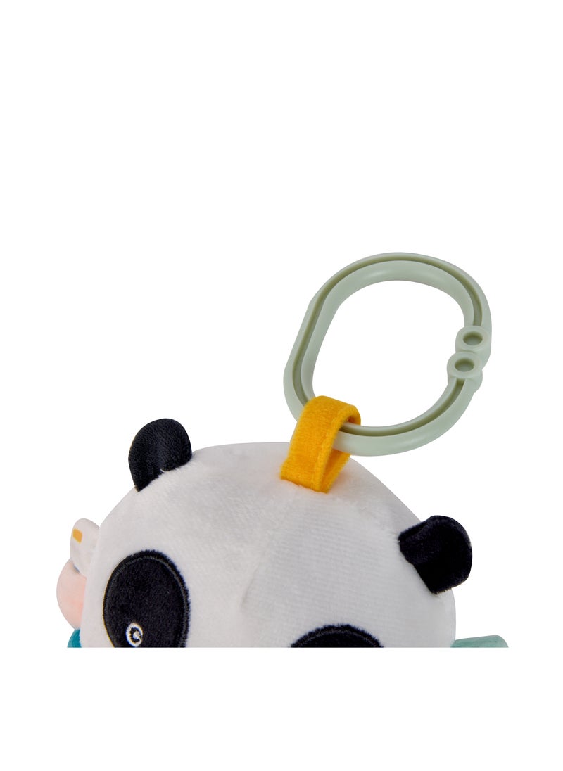 Eurekakids Cucu Hanging Musical Plush Toy w/Teether | For Strollers, Cribs, Playpen | For auditory stimulation, hand-eye coordination and sensory development | BPA Free | Panda | Age 0M+