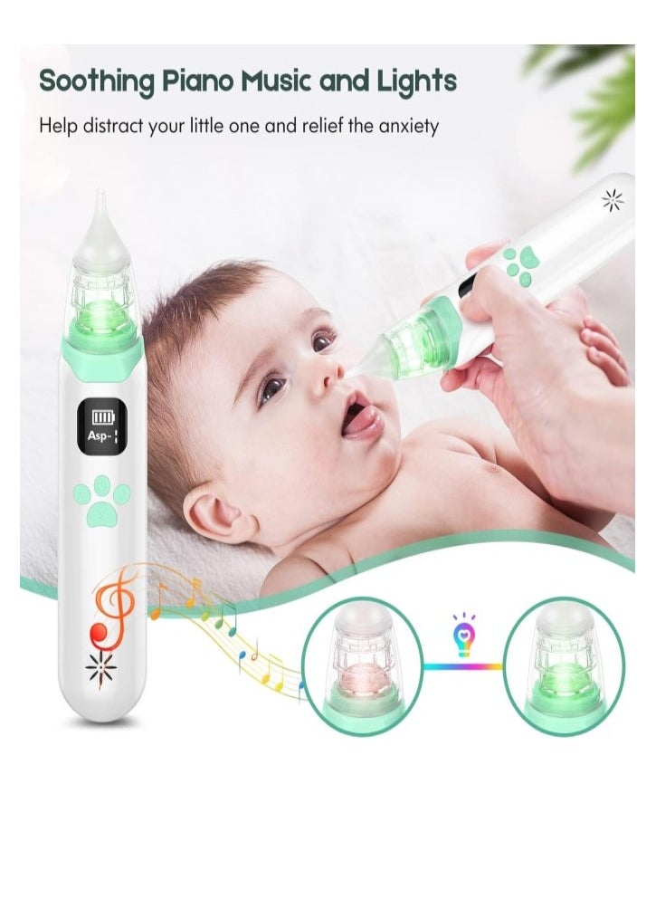RATSAW - Nasal Aspirator for Baby Electric Nose Aspirator for Toddler Baby Nose Sucker Automatic Nose Cleaner with 3 Silicone Tips Suction Levels Music and Light Soothing Function - Image 1