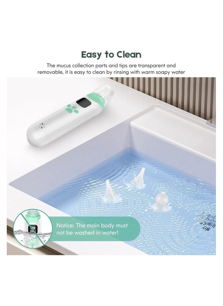 RATSAW - Nasal Aspirator for Baby Electric Nose Aspirator for Toddler Baby Nose Sucker Automatic Nose Cleaner with 3 Silicone Tips Suction Levels Music and Light Soothing Function - Image 1