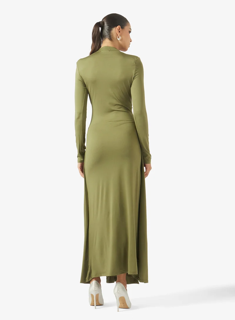 ايلا Plunge Neck A-line Dress