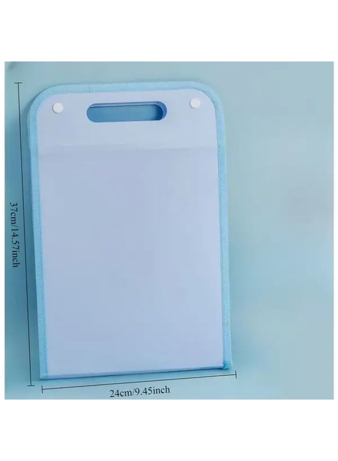 Blue 13 Layer Vertical File Organizer Durable PP Material Large Capacity A4 Document Storage Bag - Image 3
