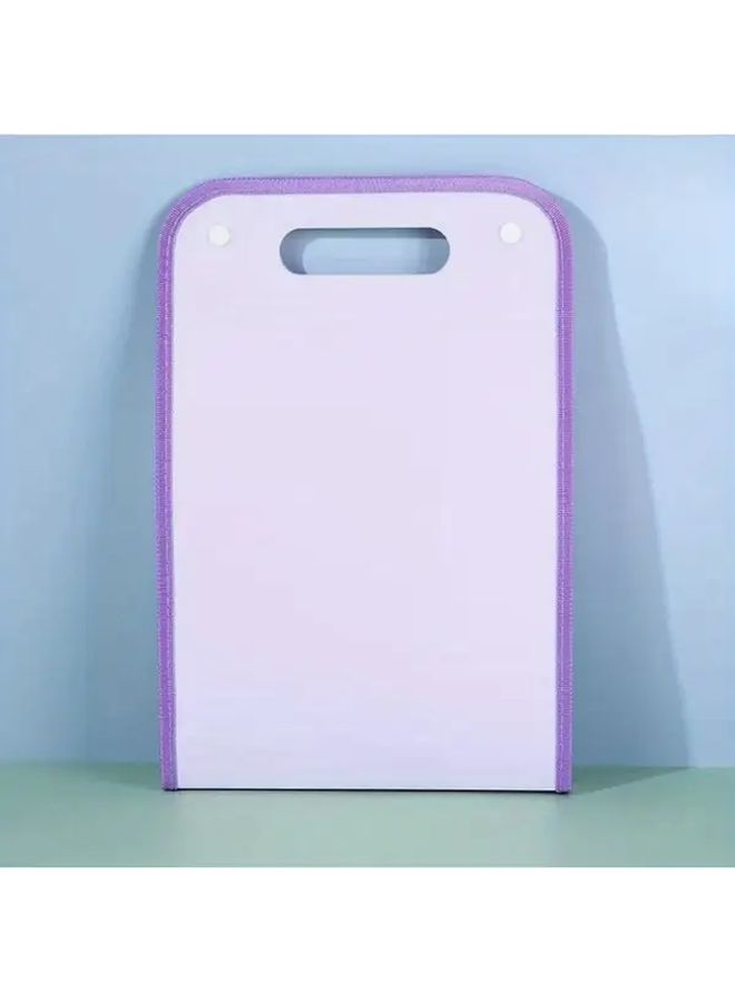Blue 13 Layer Vertical File Organizer Durable PP Material Large Capacity A4 Document Storage Bag - Image 2
