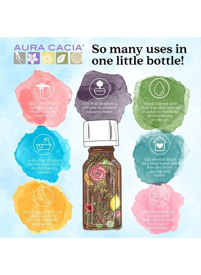Aura Cacia 100% Pure Geranium Essential Oil | GC/MS Tested for Purity | 15 ml (0.5 fl. oz.) | Pelargonium graveolens  - Image 3