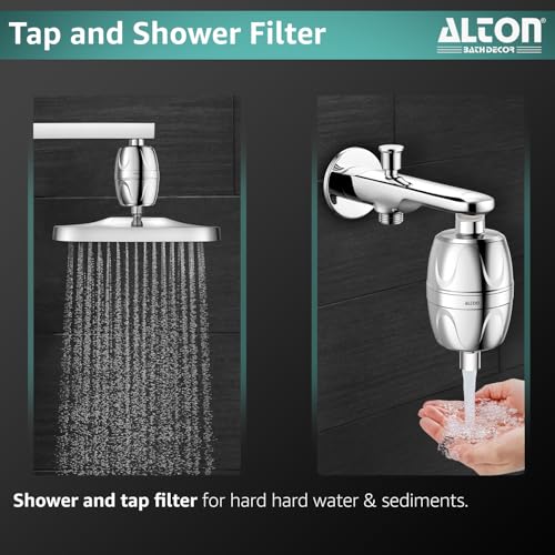ALTON FLT40120, 15-Stage Shower and Tap Filter for Hard Water | Water Softener for Bathroom | Hard Water Filter | Black - Image 2