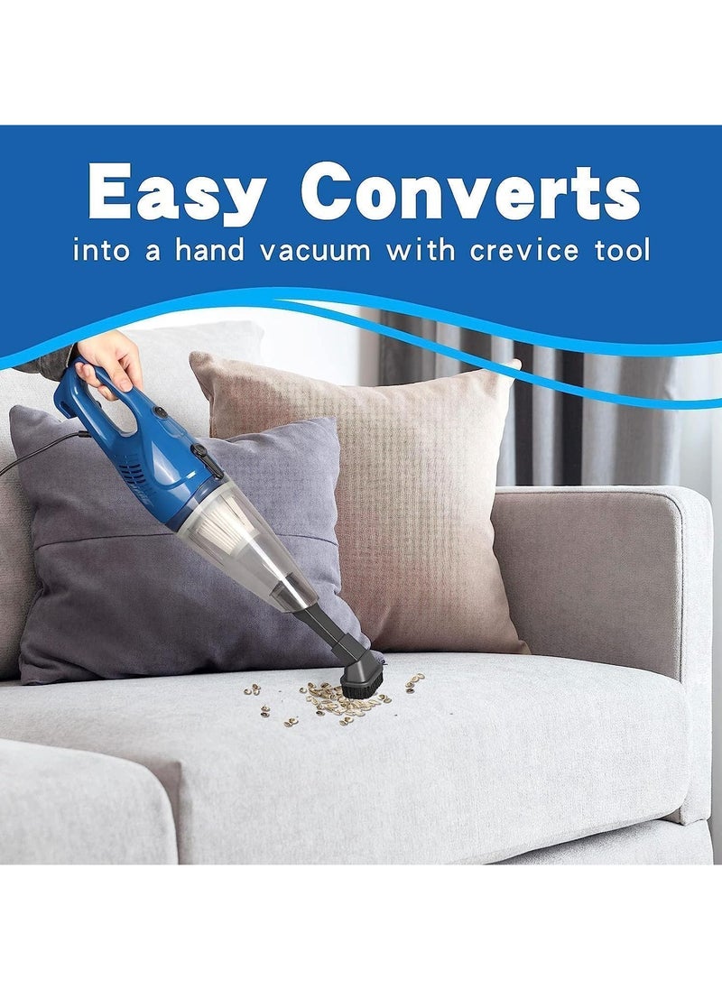Generic Powerful Vacuum Cleaner | Strong Suction Adjustable Vacuum | Handheld & Stick, Removable, 5M Cord, Lightweight, 0.5L Capacity, Central Filtration System - Perfect for Car, Home, Kitchen & Hair  - Image 5