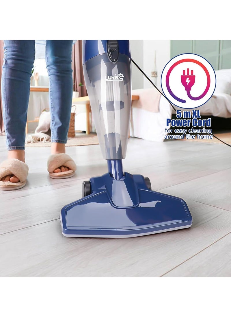 Generic Powerful Vacuum Cleaner | Strong Suction Adjustable Vacuum | Handheld & Stick, Removable, 5M Cord, Lightweight, 0.5L Capacity, Central Filtration System - Perfect for Car, Home, Kitchen & Hair  - Image 4