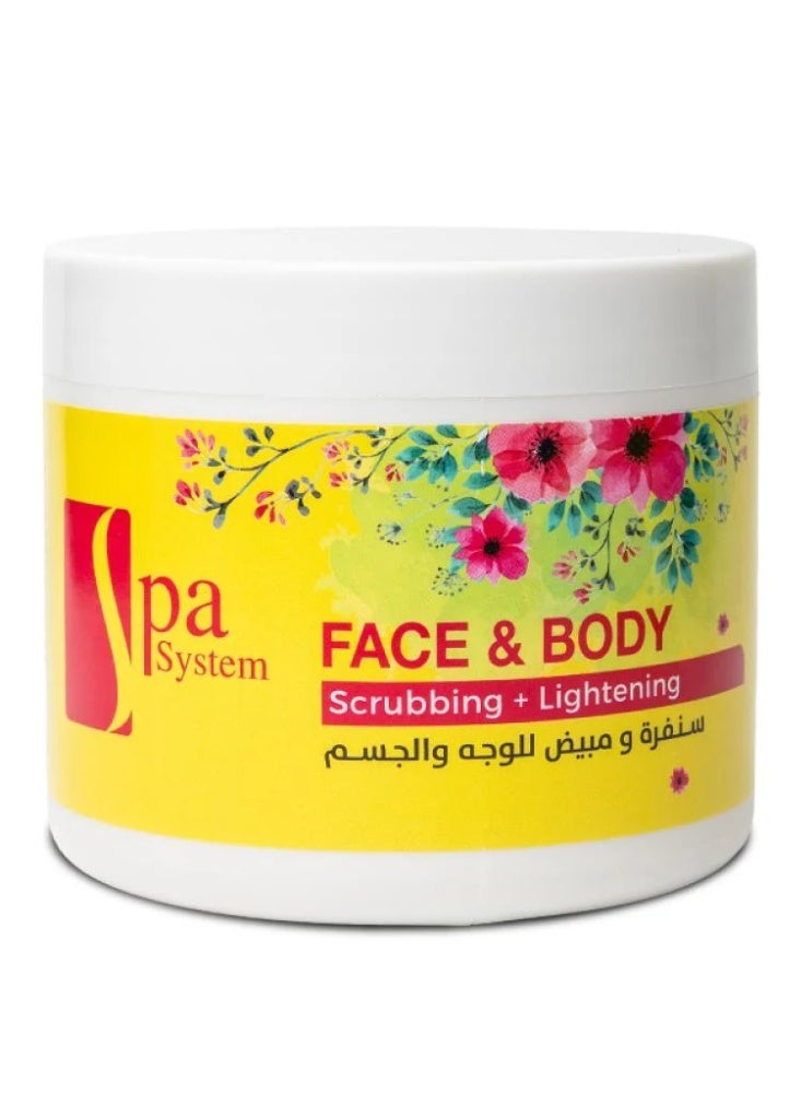 Spa System Face & Body Scrub & Whitening  500g