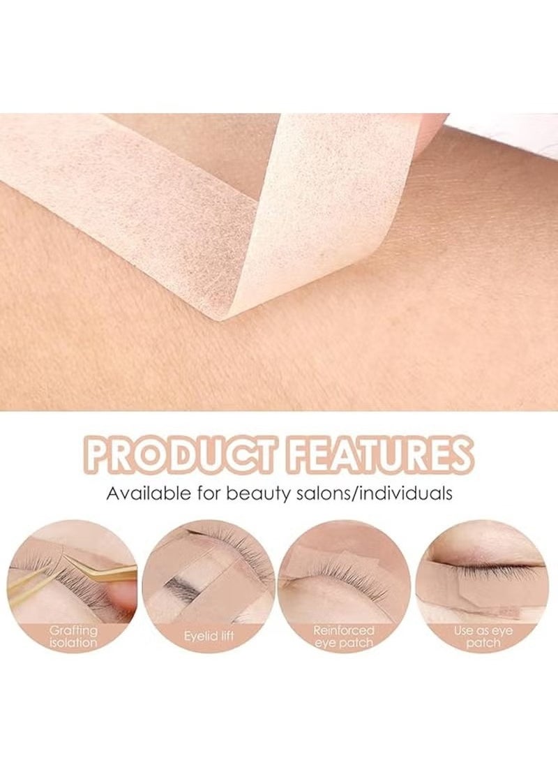 8 Rolls Flexible Skin Tape,Kinesiology Straps,Breathable Nose Tape Self Adhesive Gauze Tape for Wound Injuries Swelling Sports,Beige (0.5 in x 10 Yd)