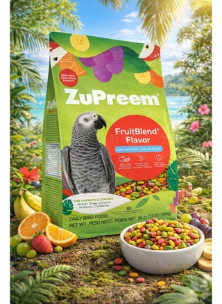 ZuPreem FruitBlend Flavor 907g Colorful Fruit-Flavored Pellets with Essential Vitamins Minerals for Parrots Conures Best Price KSA Riyadh, Jeddah
