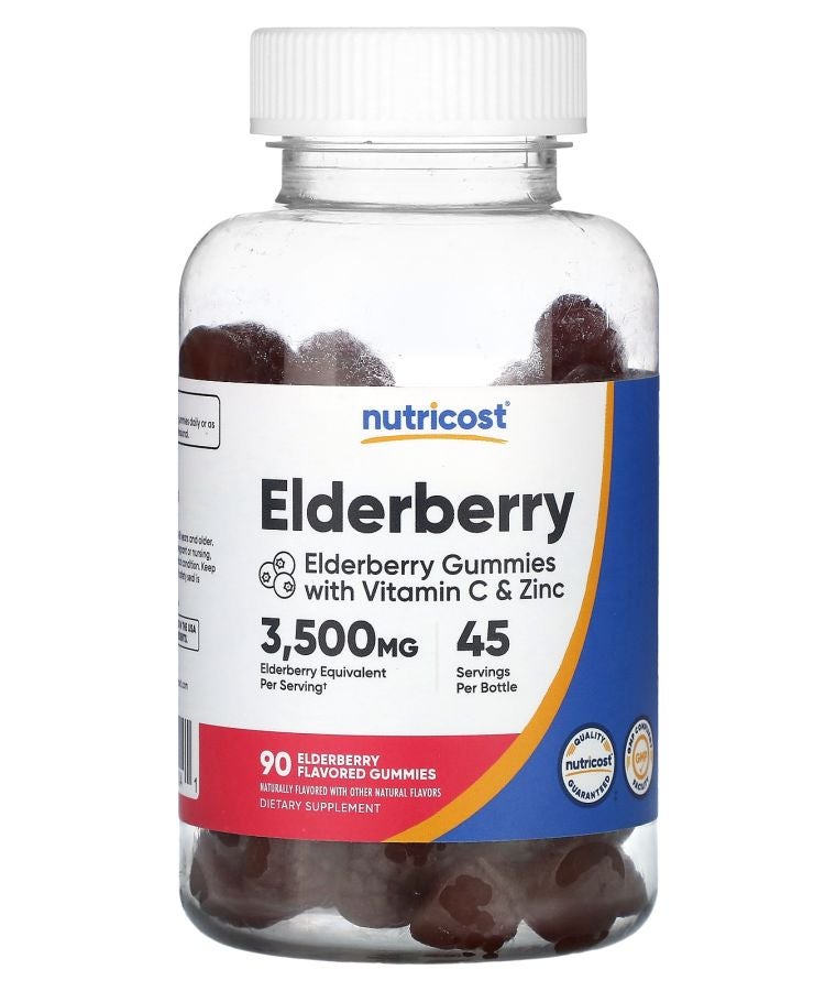 Nutricost Elderberry 90 Flavored Gummies