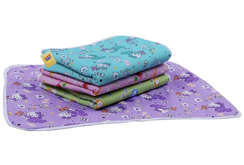 FARETO مجموعة فاريتو بيبيز 34 في 1 من مستلزمات اليومية في حزمة واحدة متعددة الألوان مجموعة 34 قطعة باللون الأزرق المنقط - Image 4