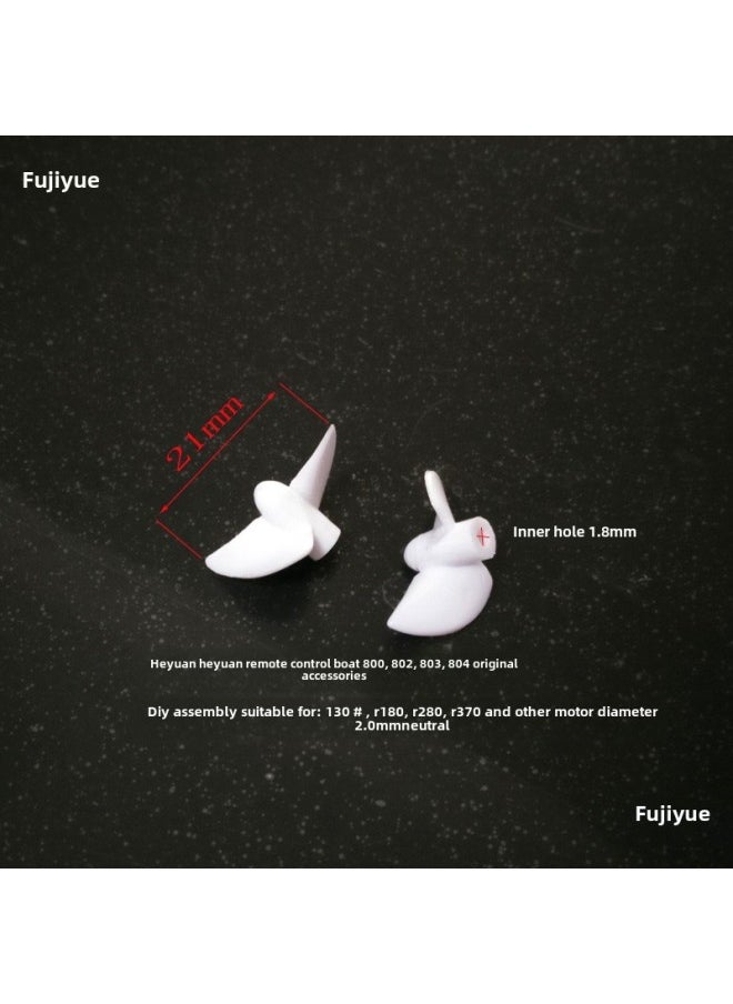 Remote Control Toy Boat DIY Double-motor Model Accessories Propeller Marine Boat Paddle Nylon Paddle Hardening Pair-Color:35mm Propeller-Specifications:Front/reverse Pair  - Image 5