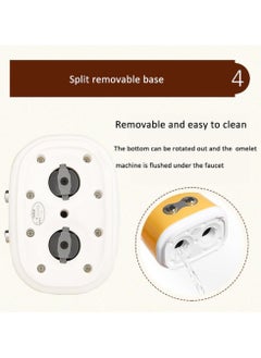 Beauenty Electric Double Egg Roll Maker, Multifunction Breakfast Machine Sausage Machine, Vertical Egg Omelette DIY Breakfast Non-Stick Cup for Family Kitchen  - Image 5