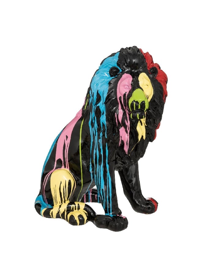 atmosphera Modern Design Chance Decorative Resin Lion Statue Multicolour 60 x 46 x 27 cm 193299A  - Image 1