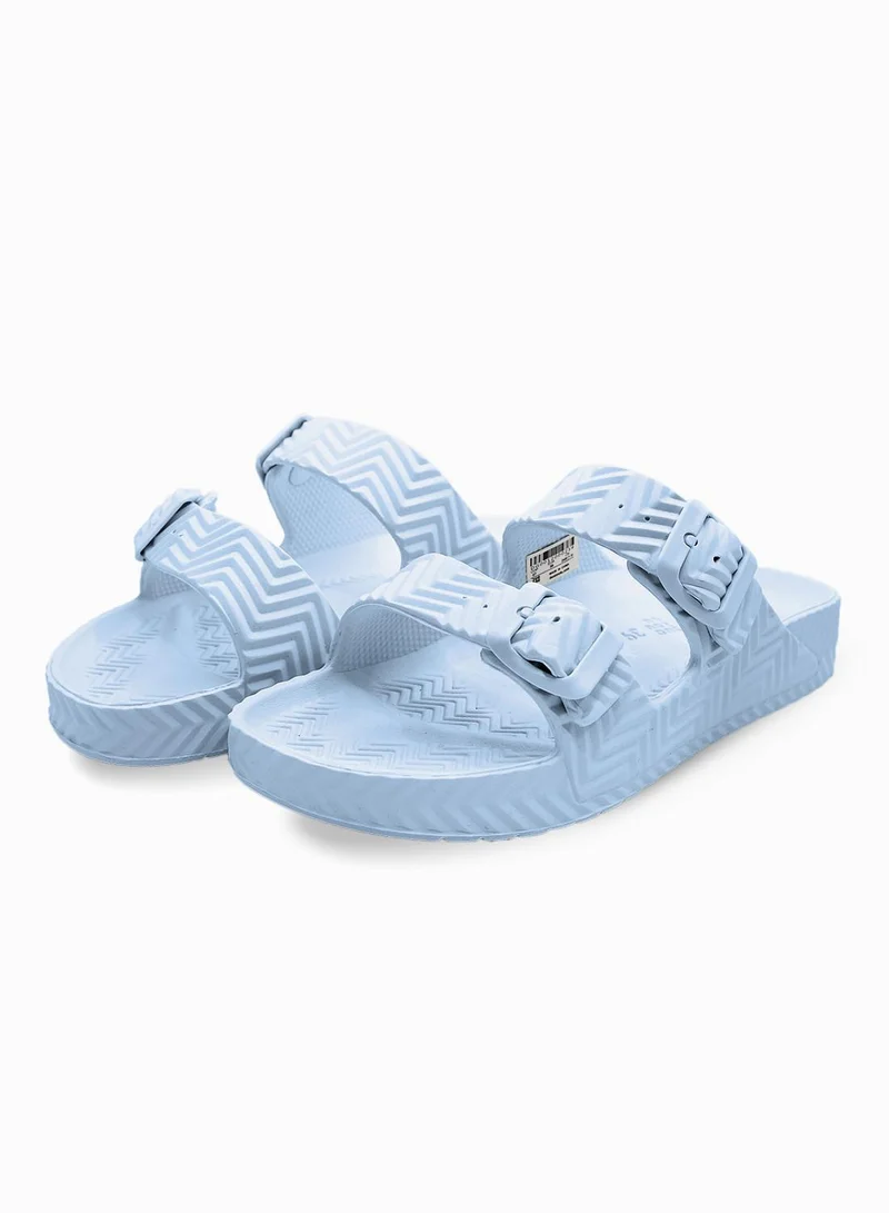 Duozoulu Grey Blue Ripple Lightweight Comfort Sandal  | Best Price UAE