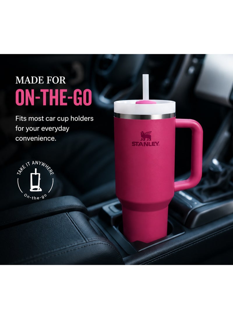 Stanley Quencher H2.0 FlowState Stainless Steel Vacuum Insulated Tumbler with Lid and Straw for Water, Iced Tea or Coffee, Smoothie and More, 40Ounce Stainless Steel - Image 3