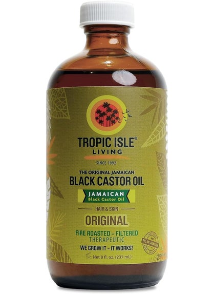 Tropic Isle Living Tropic Isle Living Jamaican Black Castor Oil 8oz | Rich in Vitamin E, Omega Fatty Acids & Minerals | For Hair Growth Oil, Skin Conditioning, Eyebrows & Eyelashes, Scalp and Nail Care 