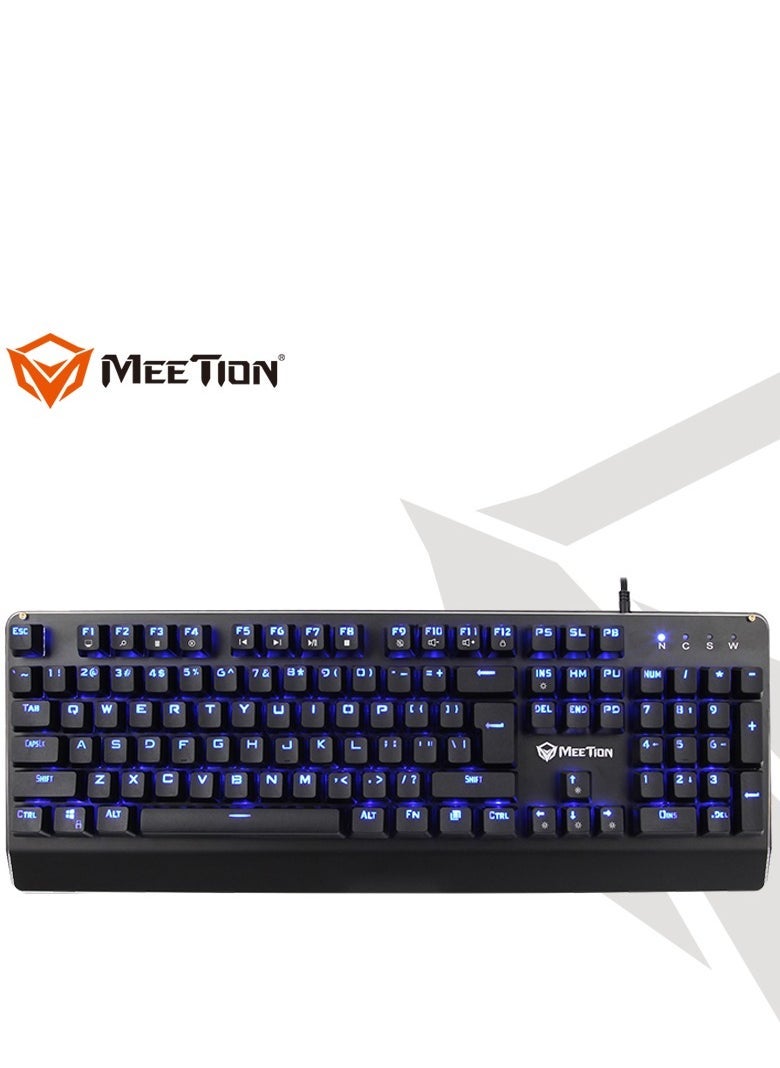 ميشين Meetion MK01 Classic original design, Full key Anti-ghosting, 12 Multimedia Shortcuts, USB braided cable, Plug & Play, System Compatible RGB Mechanical Keyboard - Image 1