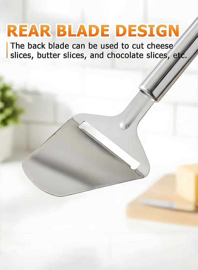 Sweet Life Stainless Steel Cheese Slicer Handheld Cutter with Ergonomic Grip, Dishwasher Safe for Hard/Soft Cheeses, Multi-Functional for Sandwiches, Charcuterie Boards & Daily Cooking - Image 2