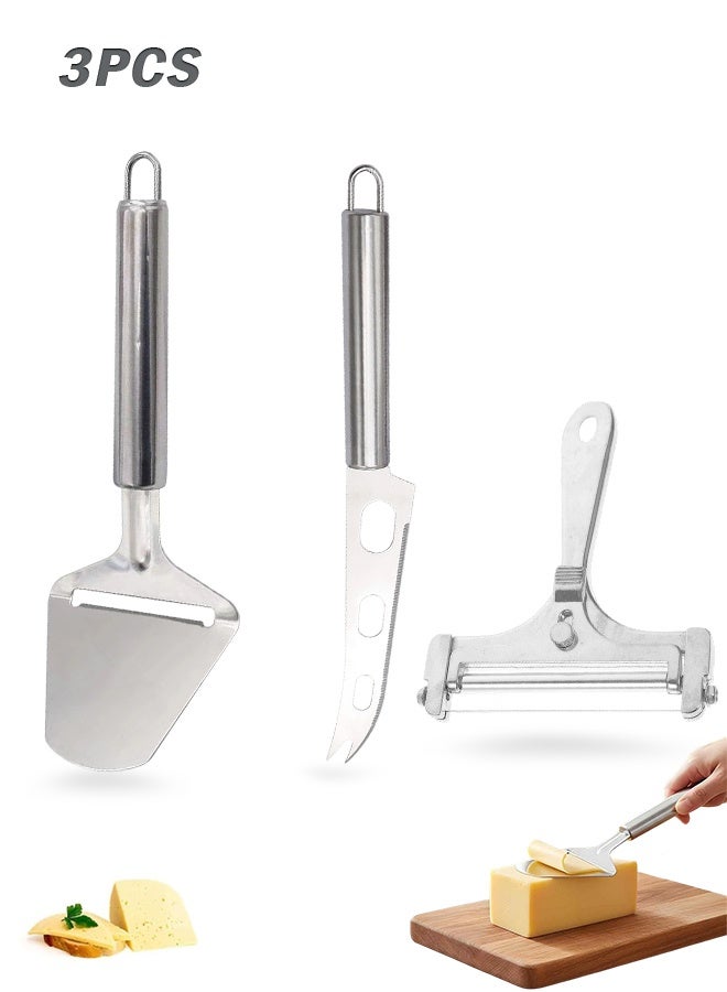 Sweet Life Stainless Steel Cheese Slicer Handheld Cutter with Ergonomic Grip, Dishwasher Safe for Hard/Soft Cheeses, Multi-Functional for Sandwiches, Charcuterie Boards & Daily Cooking - Image 1