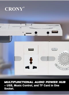 Crony Y-202 Speaker Wall Bluetooth Quran Speaker Wireless Stereo Sound MP3 Player Support  - Image 4