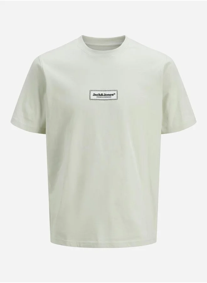 JACK & JONES Slogan Print Crew Neck T-Shirt