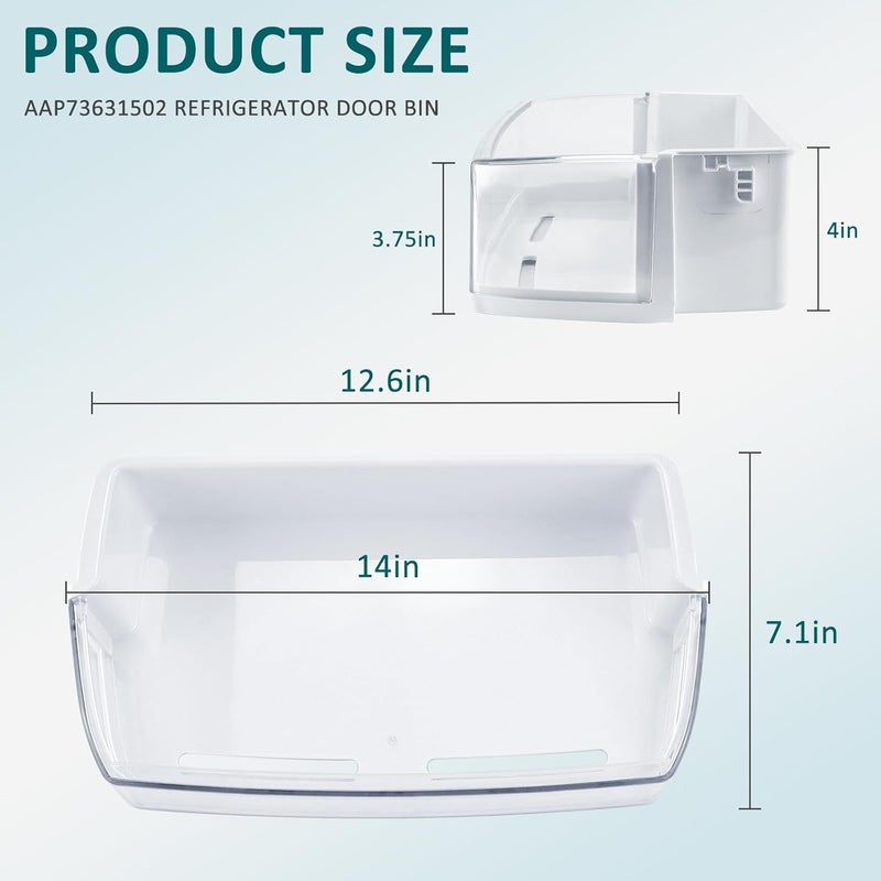 MIFLUS رف حاوية باب الثلاجة البديل الأيمن AAP73631502 متوافق مع ثلاجة Ken-More L-G Elite رف بديل - حاوية باب LFX28968ST AP5673810,2652330, AAP72909218-بواسطة - Image 3