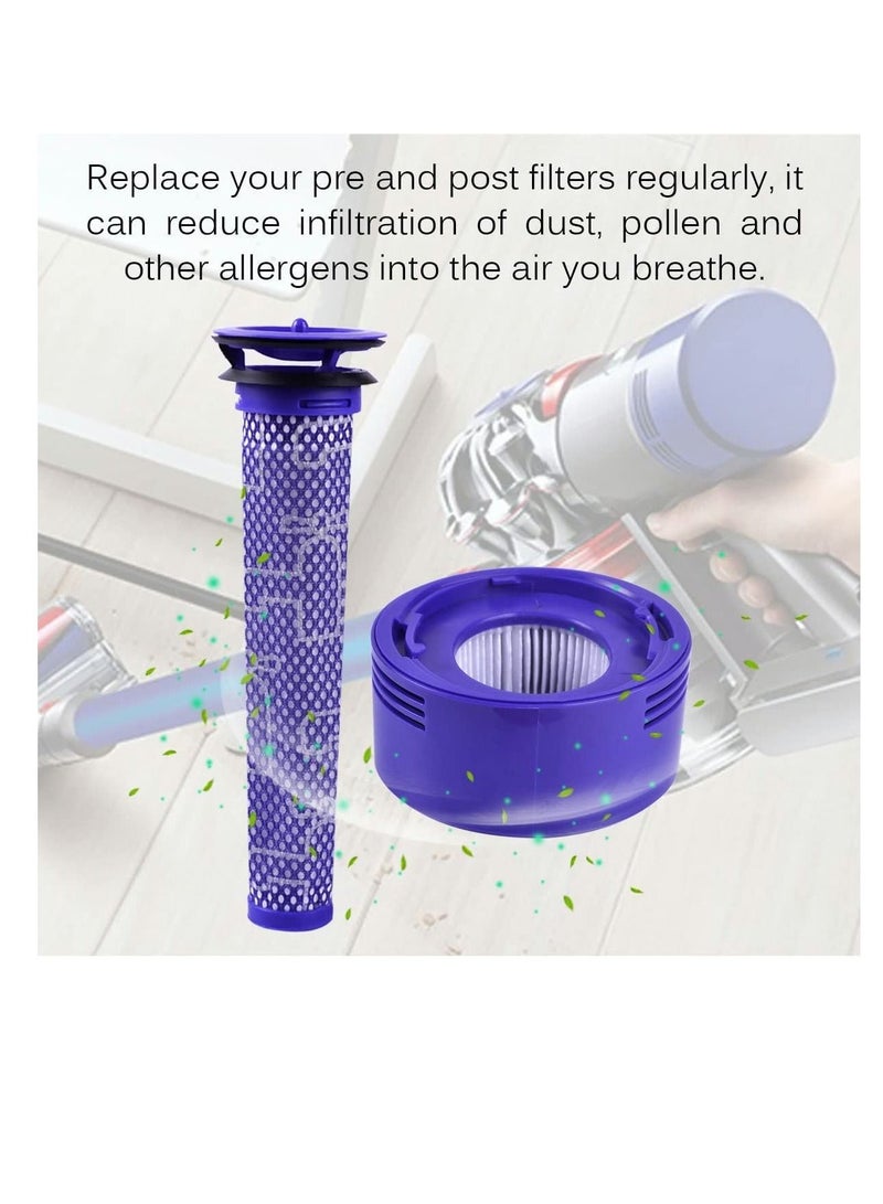 Y&D 2 Pack Pre and Post Filters Replacement for Dyson V7 V8 Cordless Vacuum Filter Bundle, Replace # DY-96566101, DY-96747801  - Image 5