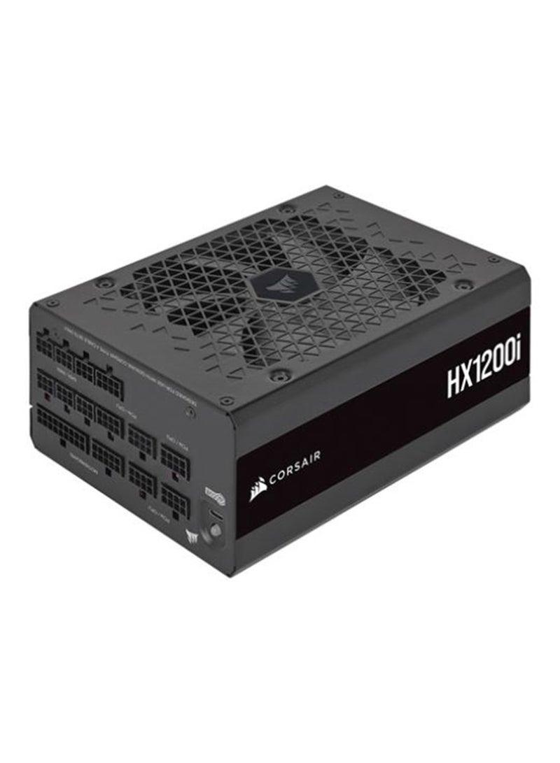CORSAIR HX1200i 1200W Fully Modular ATX 3.1 Platinum Power Supply, Ultra-Low Noise, iCUE Digital Control, 80+ Platinum, PCIe 5.1 Ready, Japanese Capacitors, Zero RPM Fan Mode, Black | CP-9020281-UK - Image 1