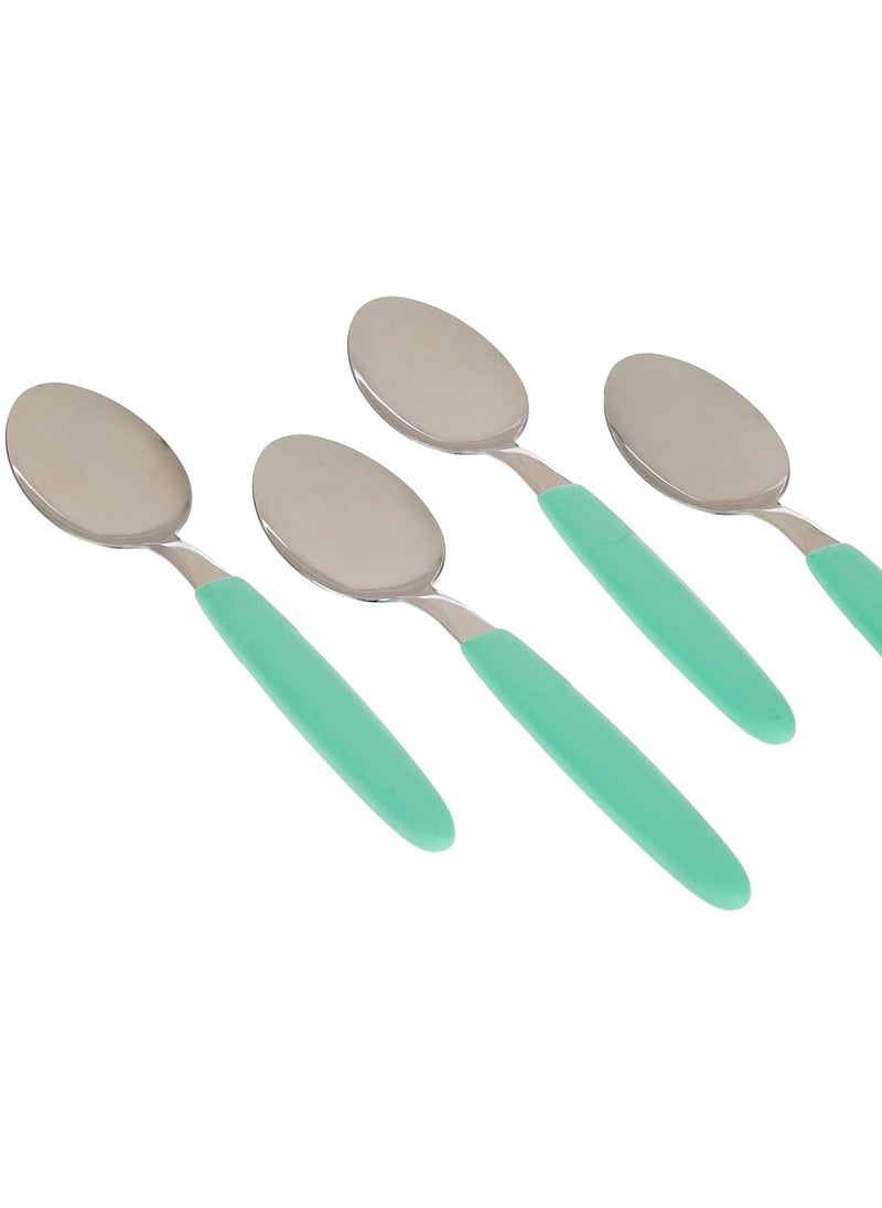TRAMONTINA Since 1911,Made in Brazil- Ipanema Stainless Steel Table Spoon with Green Polypropylene Handle,  - Image 2