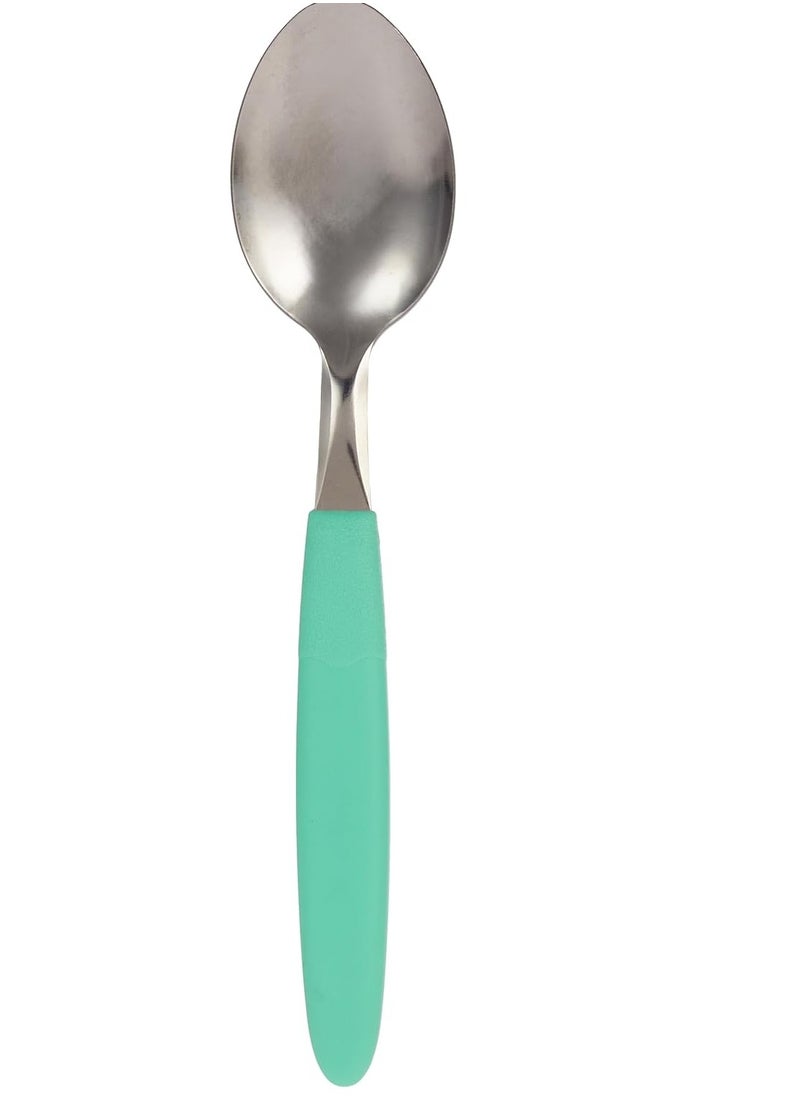 TRAMONTINA Since 1911,Made in Brazil- Ipanema Stainless Steel Table Spoon with Green Polypropylene Handle,  - Image 3