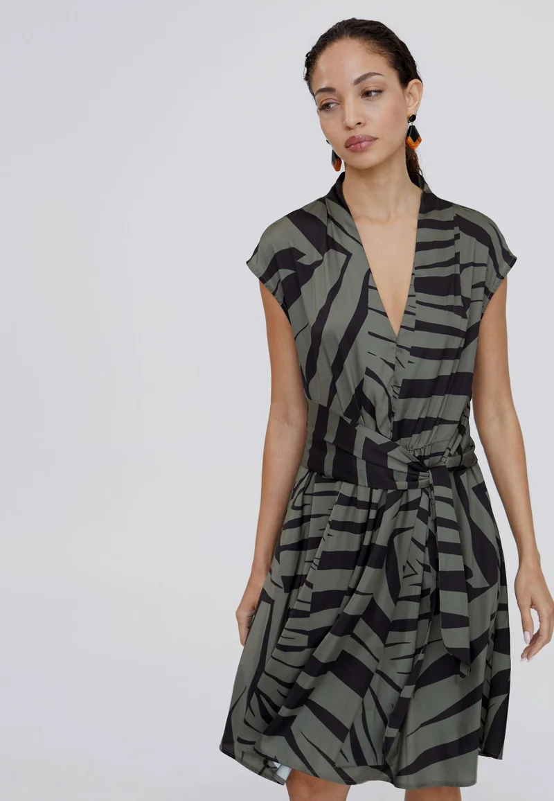 لولا كساديمونت Zebra print dress