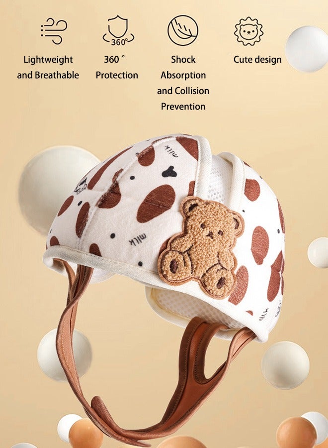 Baby Head Protector, No Bump Safety Head Cushion Protective Cap, Breathable and Adjustable Head Cushion Bumper Bonnet, Child Safety Headguard, Baby Head Guard for Boys and Girls  - Image 2