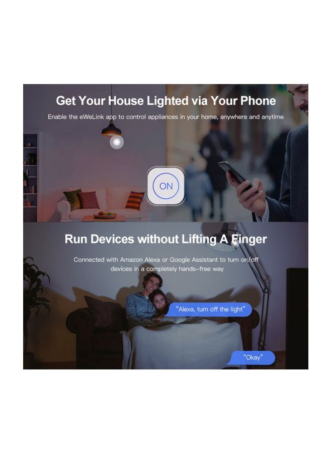 NIBEMINENT 11-Piece Mini WiFi Two Way Intelligent Switch Set White 11x5x11inch - Image 4