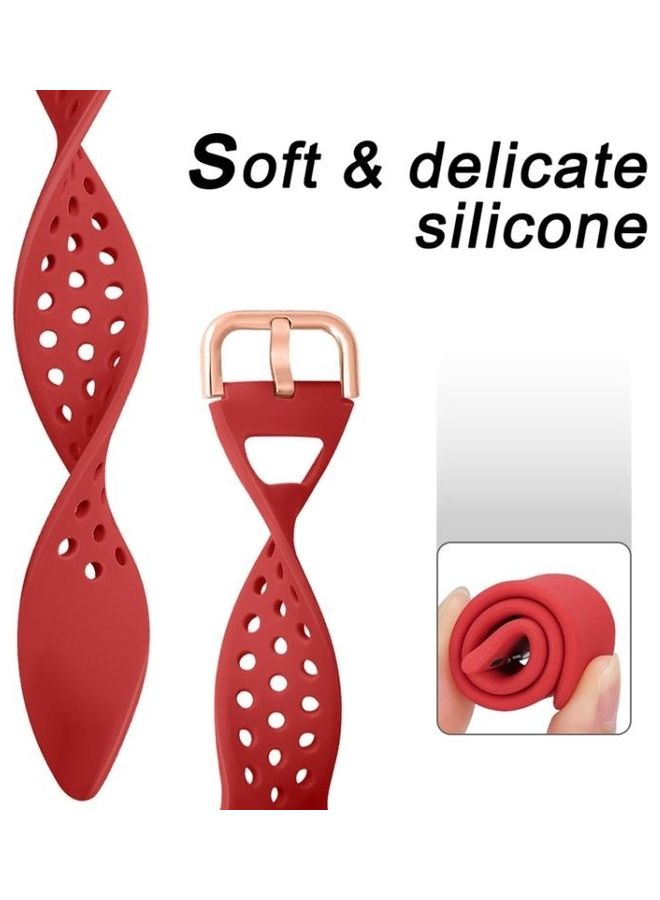 NIBEMINENT Silicone Replacement Watchband For Apple Watch Series 7/6/SE/5/4/3/2/1 45/44/42mm Light White - Image 3