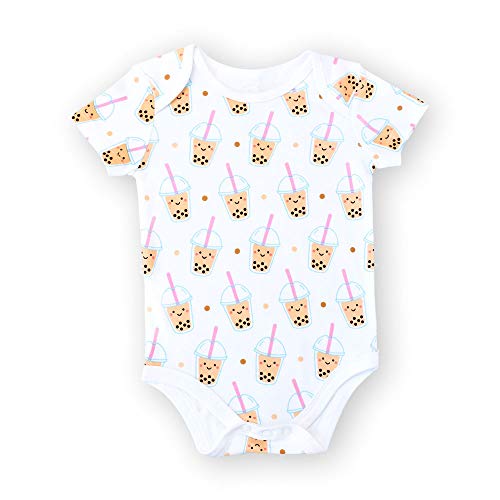 The Wee Bean Organic Cotton Onesie Baby Bodysuit, Soft Onesies Made from Organic Cotton, Skin-Friendly Clothes for Babies and Toddlers - Image 1