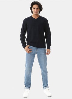 Andora V-Neck New Knitted Long Sleeves Pullover  - Image 1