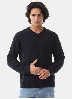 Andora V-Neck New Knitted Long Sleeves Pullover  - Image 3