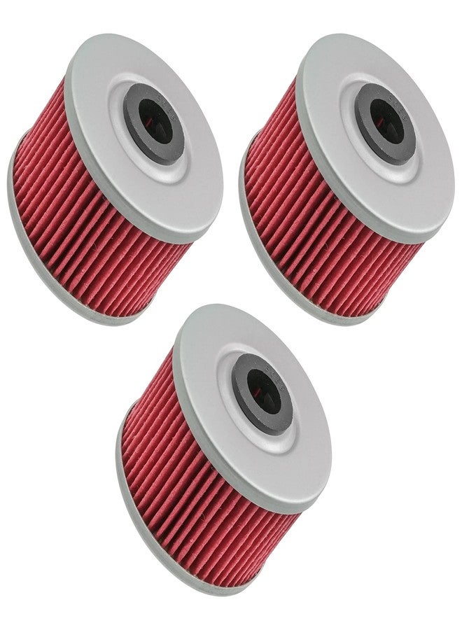 Caltric 3 Pack Oil Filter Compatible with Kawasaki 110 Klx110 Klx-110 Klx110L 2002-2018 - Image 1