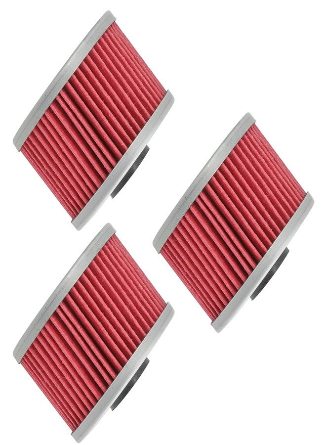 Caltric 3 Pack Oil Filter Compatible with Kawasaki 110 Klx110 Klx-110 Klx110L 2002-2018 - Image 4