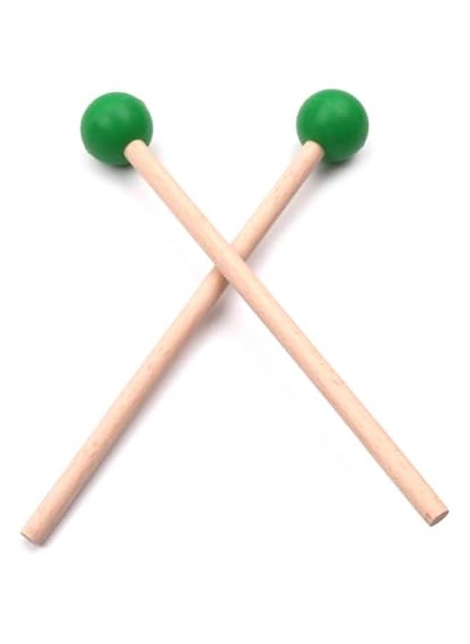 Generic 2pcs Wooden Drum Stick Xylophone Drumstick Round Head Drum Sticks Percussion Instrument Parts for Beginners Kids  - Image 1