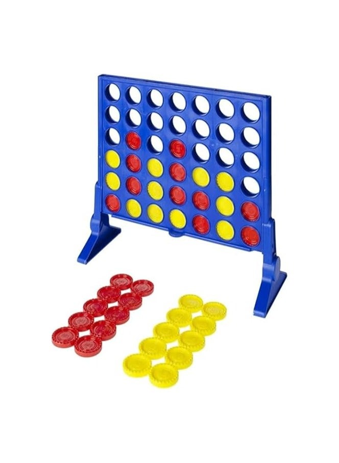 Connect 4 Strategy Board Game for Kids Ages 6 and Up, Classic Disc-Dropping Fun, Includes Grid, Legs, Slider Bar, 21 Red and 21 Yellow Discs, and Instructions, Perfect for Family Game Night - Image 2