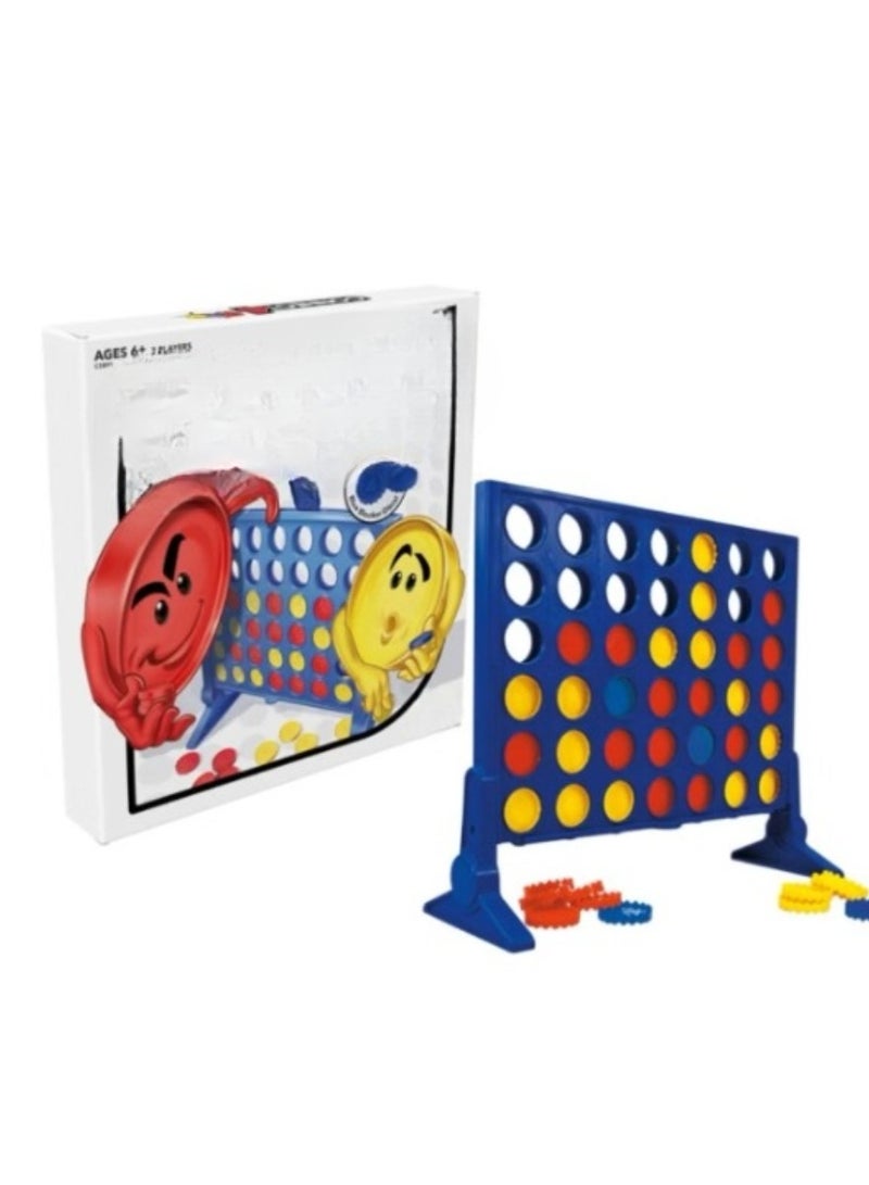Connect 4 Strategy Board Game for Kids Ages 6 and Up, Classic Disc-Dropping Fun, Includes Grid, Legs, Slider Bar, 21 Red and 21 Yellow Discs, and Instructions, Perfect for Family Game Night - Image 4