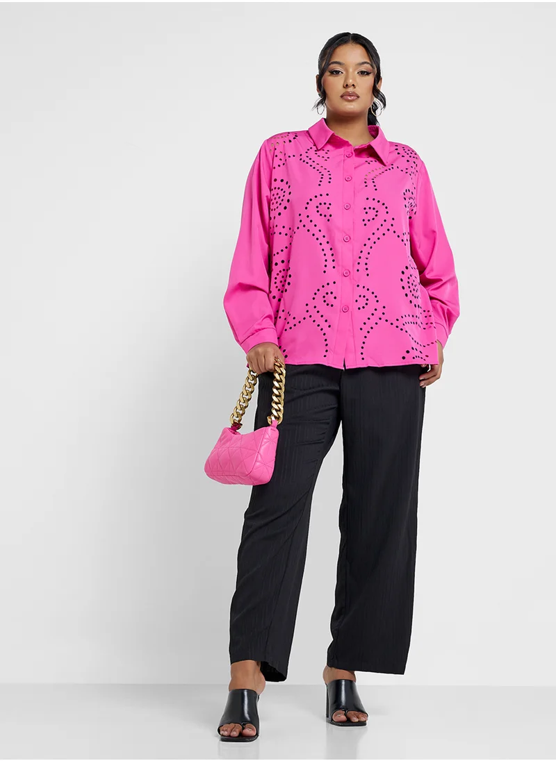 ايلا بلس Schiffly Button Down Shirt