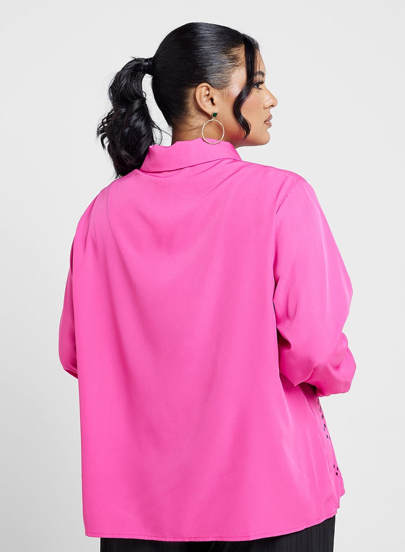 Ella Plus Schiffly Button Down Shirt - Image 2