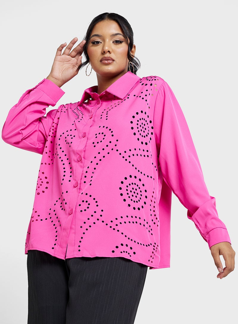 Ella Plus Schiffly Button Down Shirt - Image 1